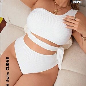 NWT white bathing suit